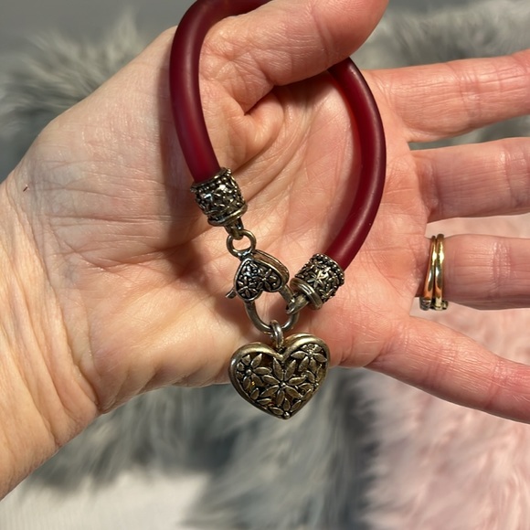 Heart bracelet silver red - Picture 13 of 13